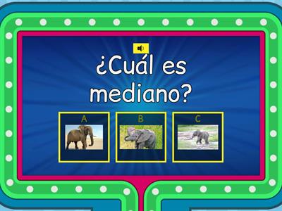 Comparing Sizes: pequeño, mediano, grande