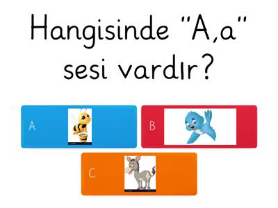 1. Sınıf "A" Sesi Çalışması