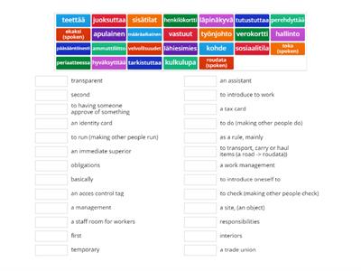 Työelämän suomea 2 kpl 8