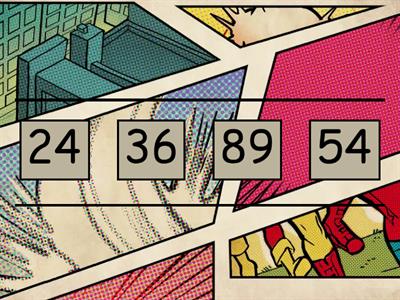 Numbers within 100: Greatest to smallest