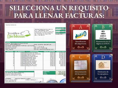 TEMA #6: REQUISITOS PARA LLENAR FACTURAS