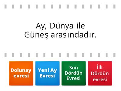 Ay'ın Hareketleri ve Evreleri