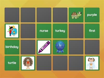 r-Controlled Vowels memory