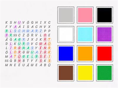 Farben (Wordsearch)