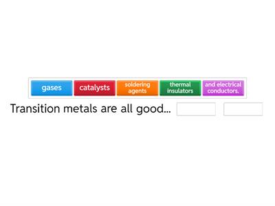Transition metals