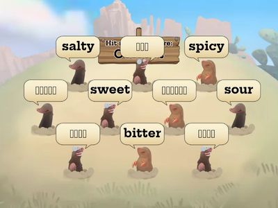 Hit the taste of a food 104 . 