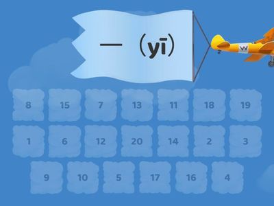 数字 1-20 Number 1-20