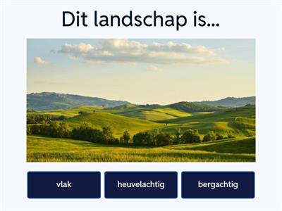 Taalhulp Beschrijving van landschap, natuur en klimaat