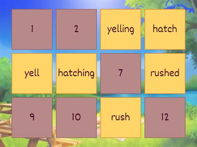 MF Week 4 Inflectional Ending Match