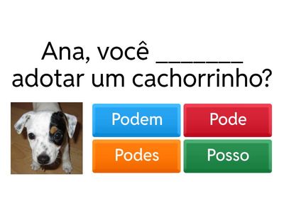 A1.1 - VERBO PODER PRESENTE DO INDICATIVO