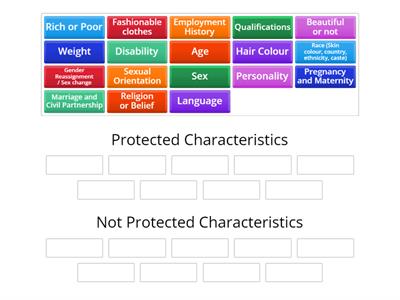 Protected Characteristics