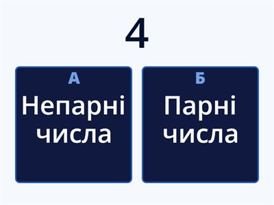 Парні та непарні числа