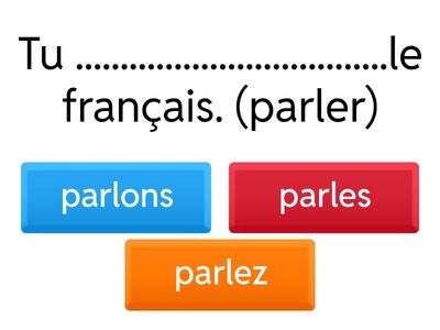  Les verbes du premier groupe