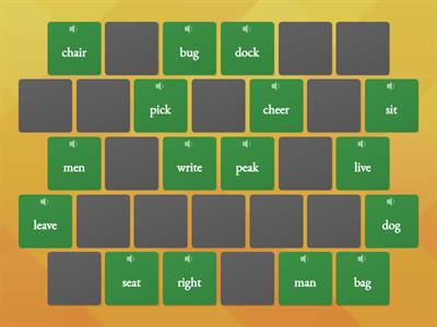 matching: minimal pairs 