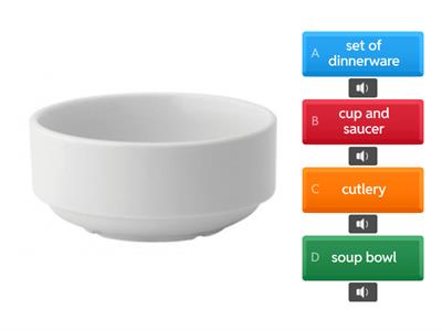 Dining: Setting the Table Vocab