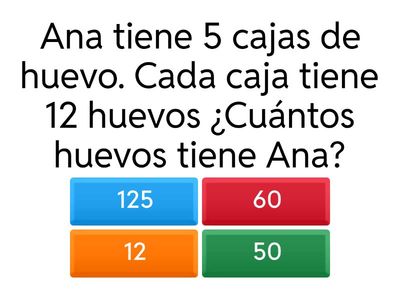 Problemas de multiplicación