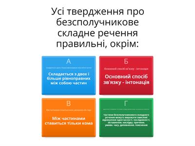 Безсполучникове складне речення