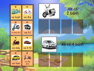 Phân loại xe có 2 bánh và xe có 4 bánh