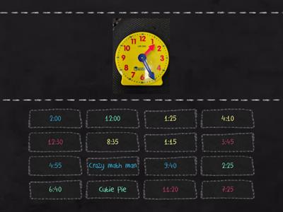 Tell Time to Five Minutes 