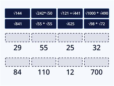 Квадрат түбір -8 сынып