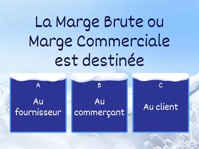 Marge Commerciale : Calculs