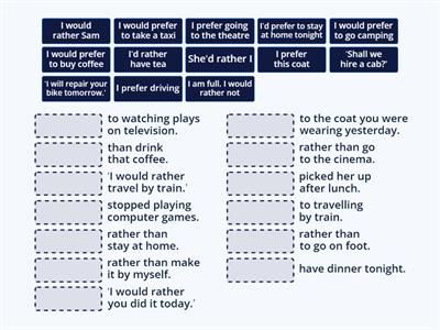 would rather / would prefer