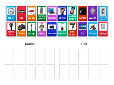 Mains or Cell Electricity? Year 4