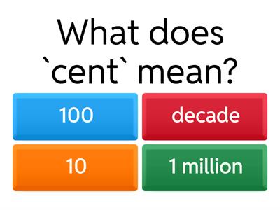 Math Vocabulary Quiz