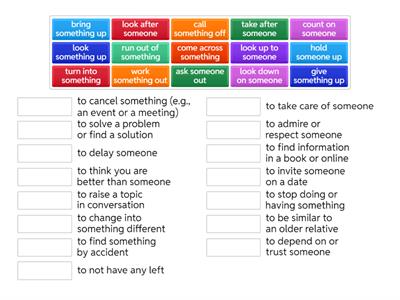 Separable and inseparable phrasal verbs