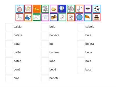 Palavras com B - b