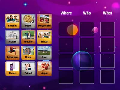 What,Where, Who Sort