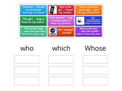 Relative pronouns 