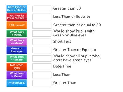 Database Queries Match Up