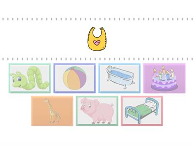 Which pictures have the same final sound?