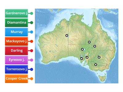 Austrálie - řeky a jezera