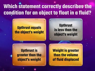 Describe how upthrust relate to floatation in fluids
