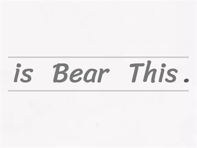 Put the sentences in order