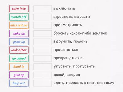 phrasal verbs in CT 2025
