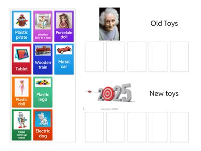 Toys materials Old and New