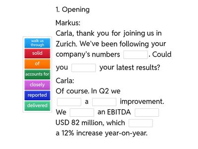 Discussing EBITDA - Key language 