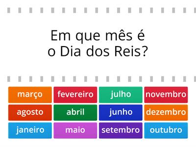 Os meses do ano (A1)