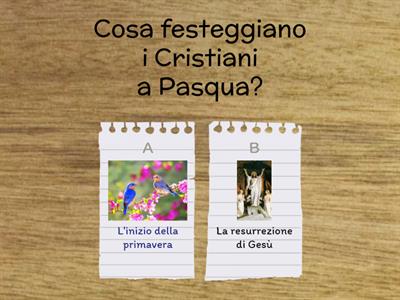 LA SETTIMANA SANTA E LA PASQUA 