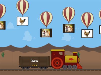 Balloon Pop Short e CVC Words