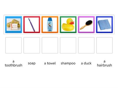 Happy House 1 - Unit 6 - Bathtime - picture + word
