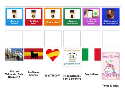 Chiedere informazioni personali in spagnolo