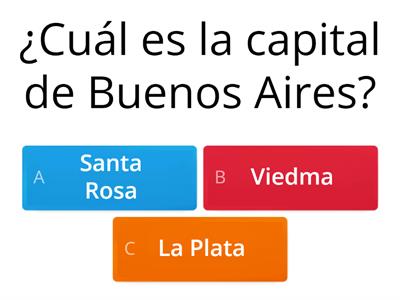 PROVINCIAS Y CAPITALES DE ARGENTINA 