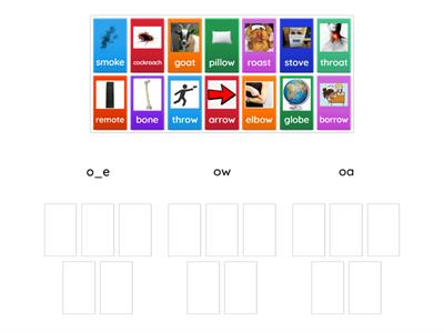  Long O sort- o_e, ow, oa