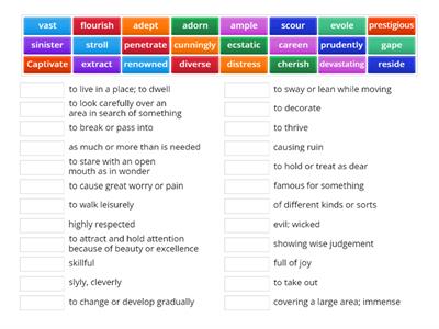 IEW Vocab quiz 2