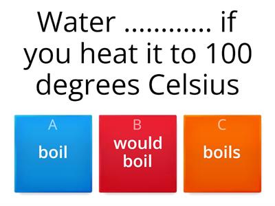 Conditionals 0 -1 - 2