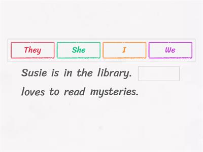 Subject - Object - Possessive Pronoun Review